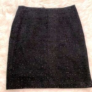 🟢3 for $20 LAUNDRY by Shelli Segal shimmering pencil skirt exposed zip sz 2